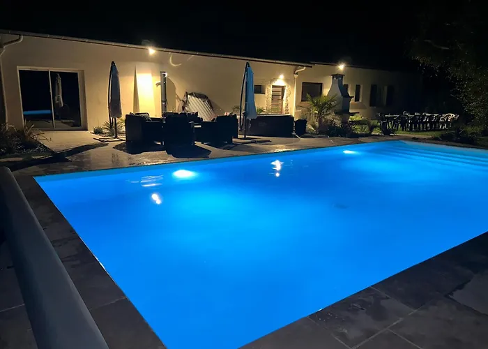 بيت للعطل Location Maison Avec Piscine Sauna Proche Plages